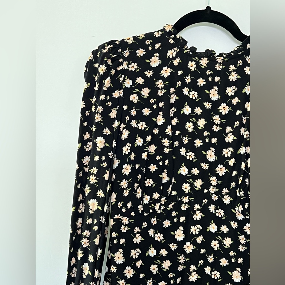 Floral Black Dress